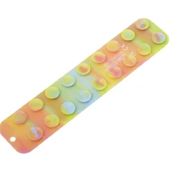 Jeu Anti-Stress bande flexibles avec ventouses multicolore L18,5 cm