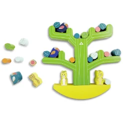 Jeu Arbre balancier animaux et formes en bois