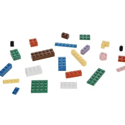 Jeu bloc de construction multicolore