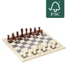 Jeu échecs et dames 2 en 1 en bois