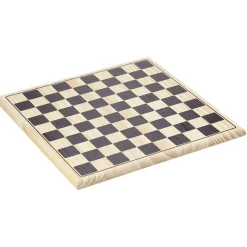 Jeu échecs et dames 2 en 1 en bois
