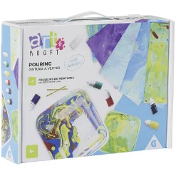 Jeu créatif Pouring - peinture toile abstraite