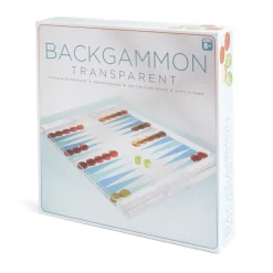Jeu de backgammon transparent 24,8x30cm