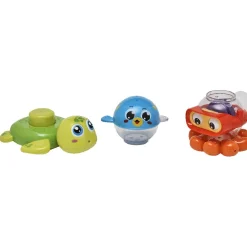 Jeu de bain tortue poisson et pieuvre à empiler