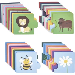 Jeu de cartes à associer animaux Qui mange quoi ? 40 pièces