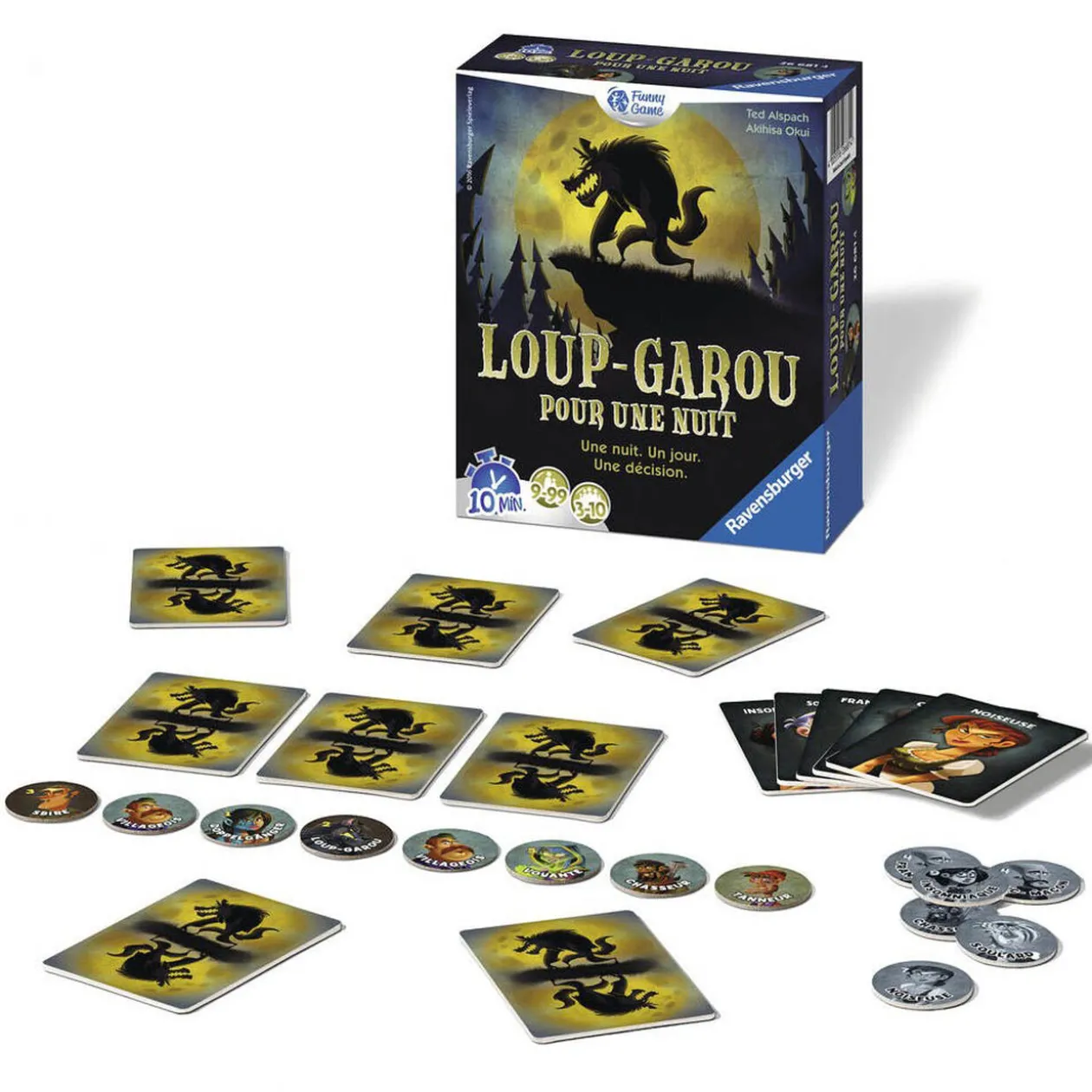 Jeu de cartes Loup Garou pour une nuit