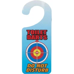 Jeu de cible pour toilettes avec pistolet fléchettes et cible