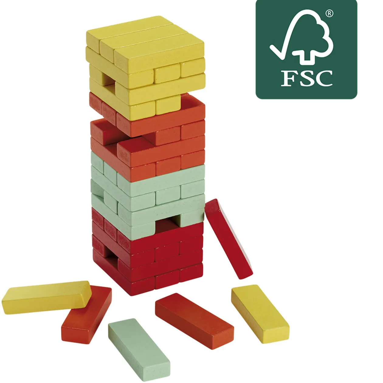 Jeu de construction 48 pièces en bois