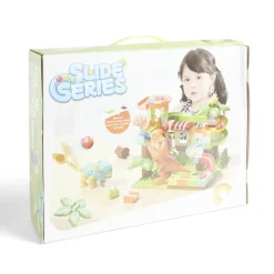 Jeu de construction bloc 78 pièces avec 2 dinosaures et billes