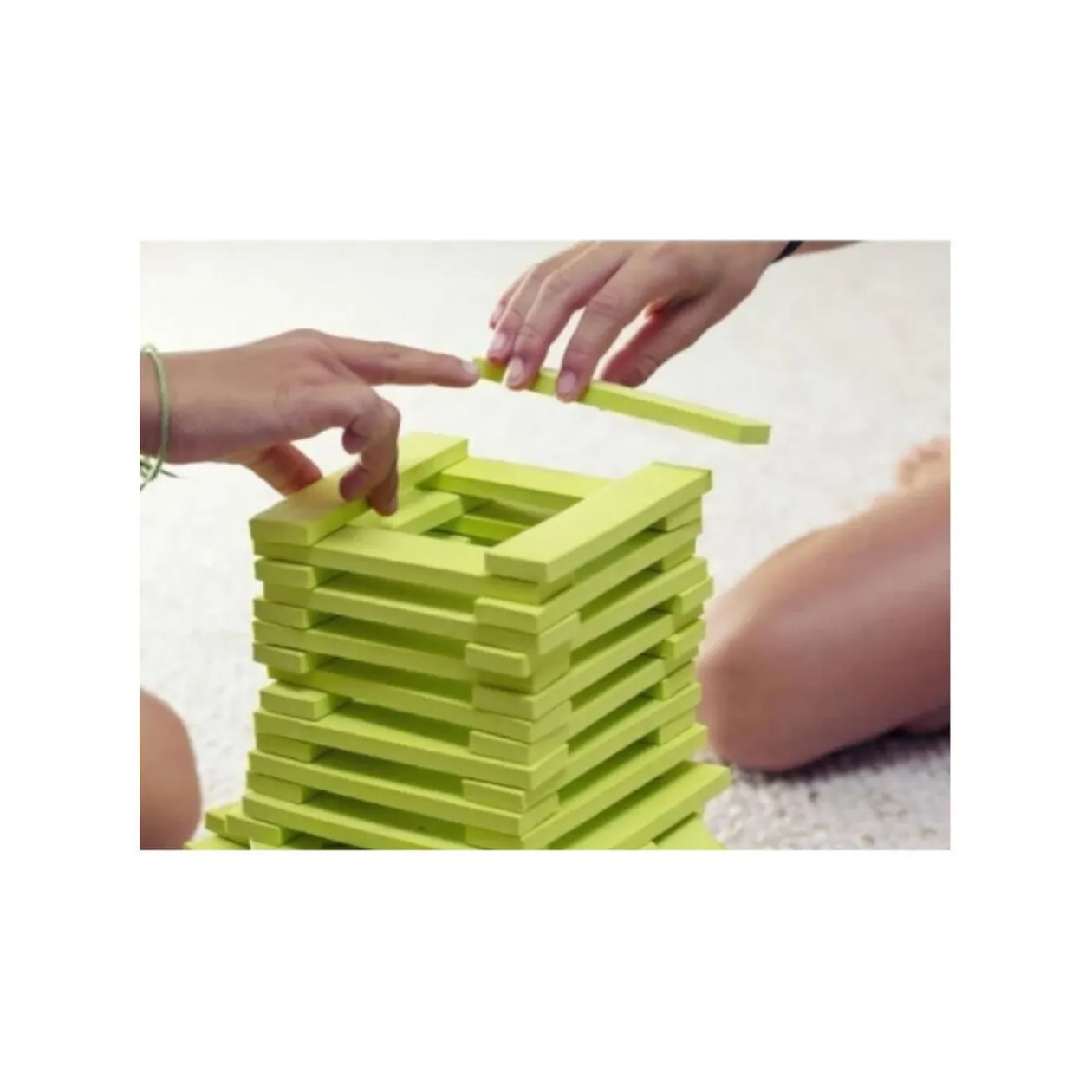 Jeu de construction d'Arpèje en mousse vert 220 pièces