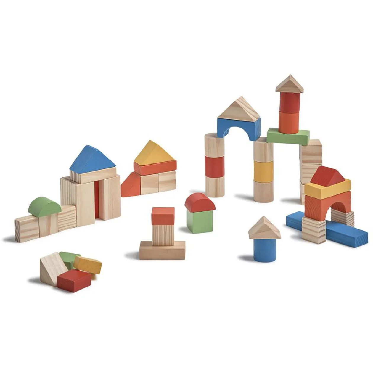Jeu de construction en bois 100 pièces
