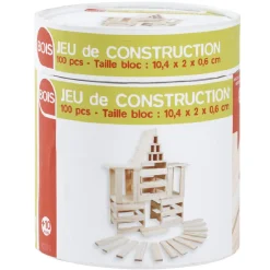 Jeu de construction en bois 100 pièces