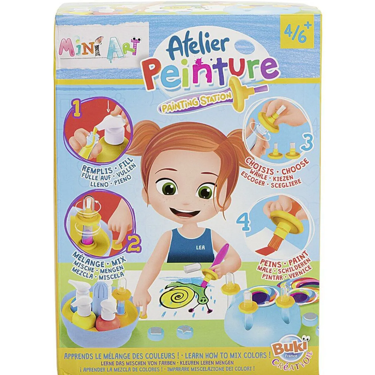 Jeu de création atelier peinture