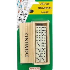 Jeu de domino ivoire plumier