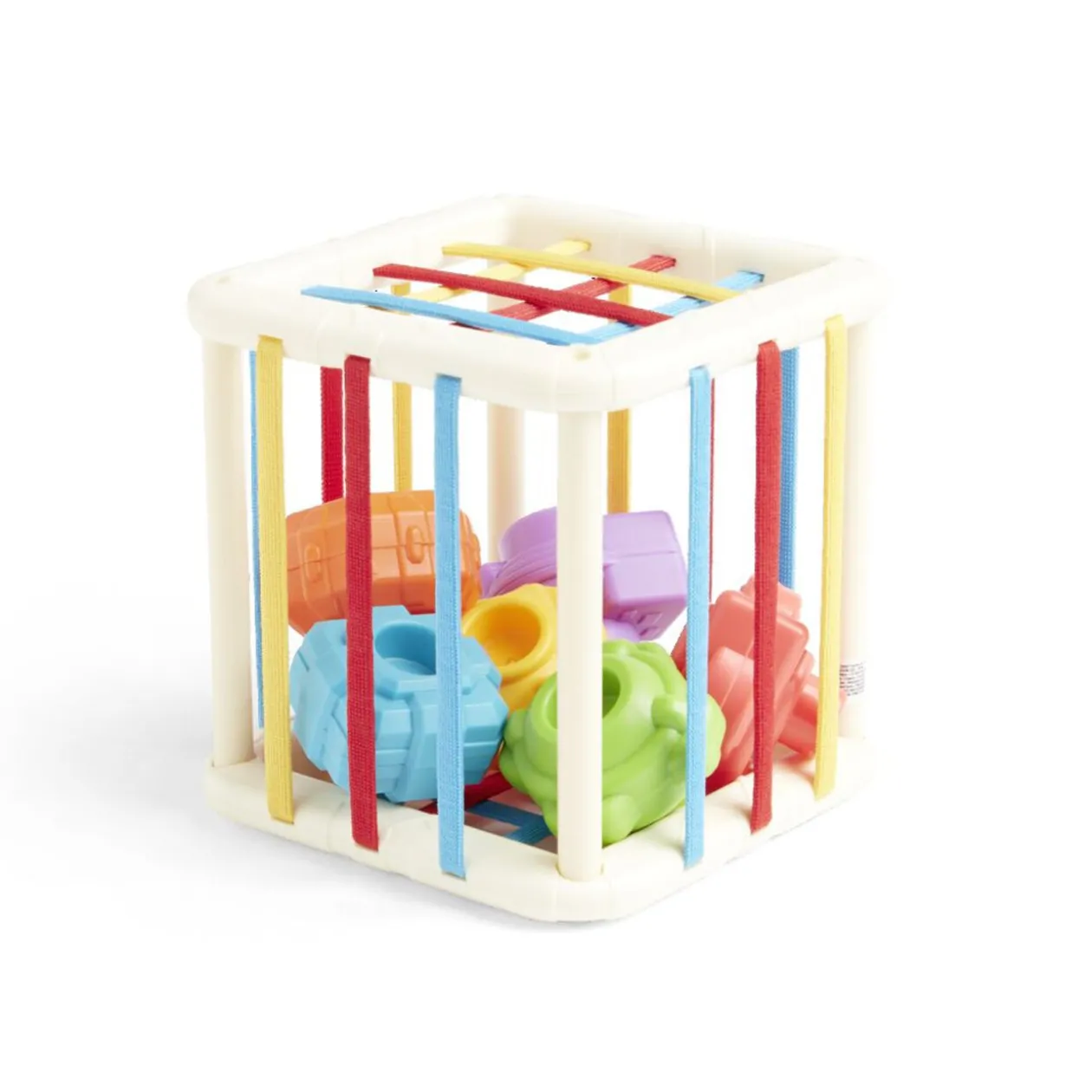 Jeu de motricité fine cube et formes 6 pièces 11x11x11cm