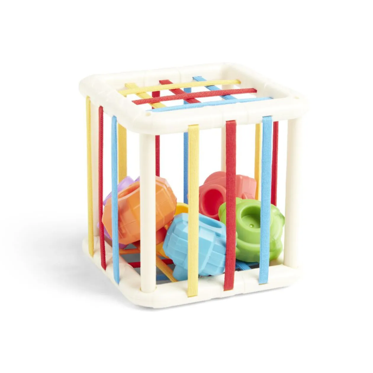 Jeu de motricité fine cube et formes 6 pièces 11x11x11cm