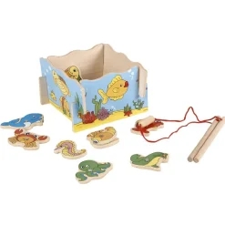 Jeu de pêche magnétique en bois