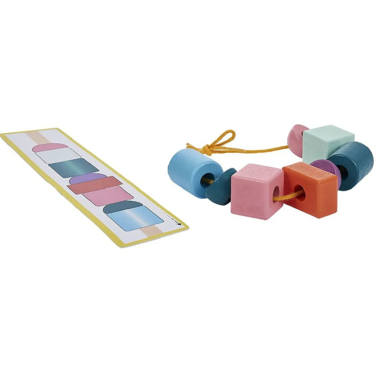 Jeu de perles 2 en 1 en bois certifié FSC® Montessori