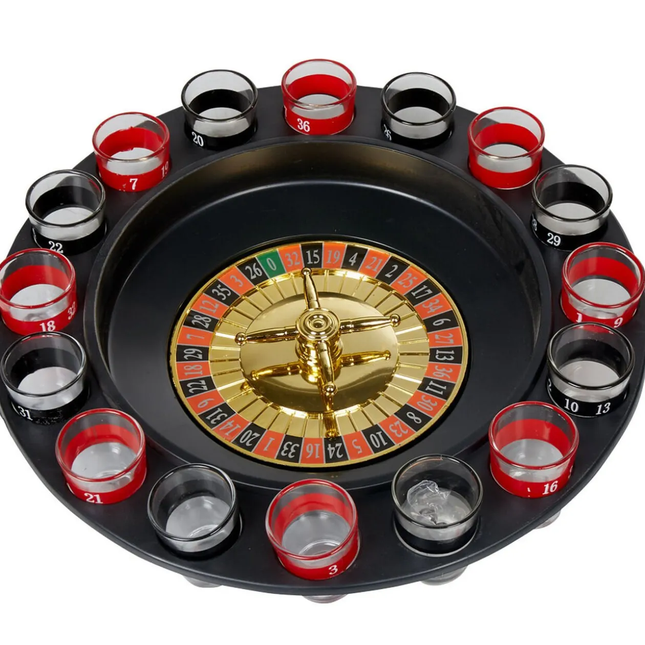 Jeu de roulette à boire 16 verres