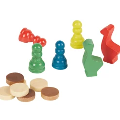 Jeu de société bois 5 en 1