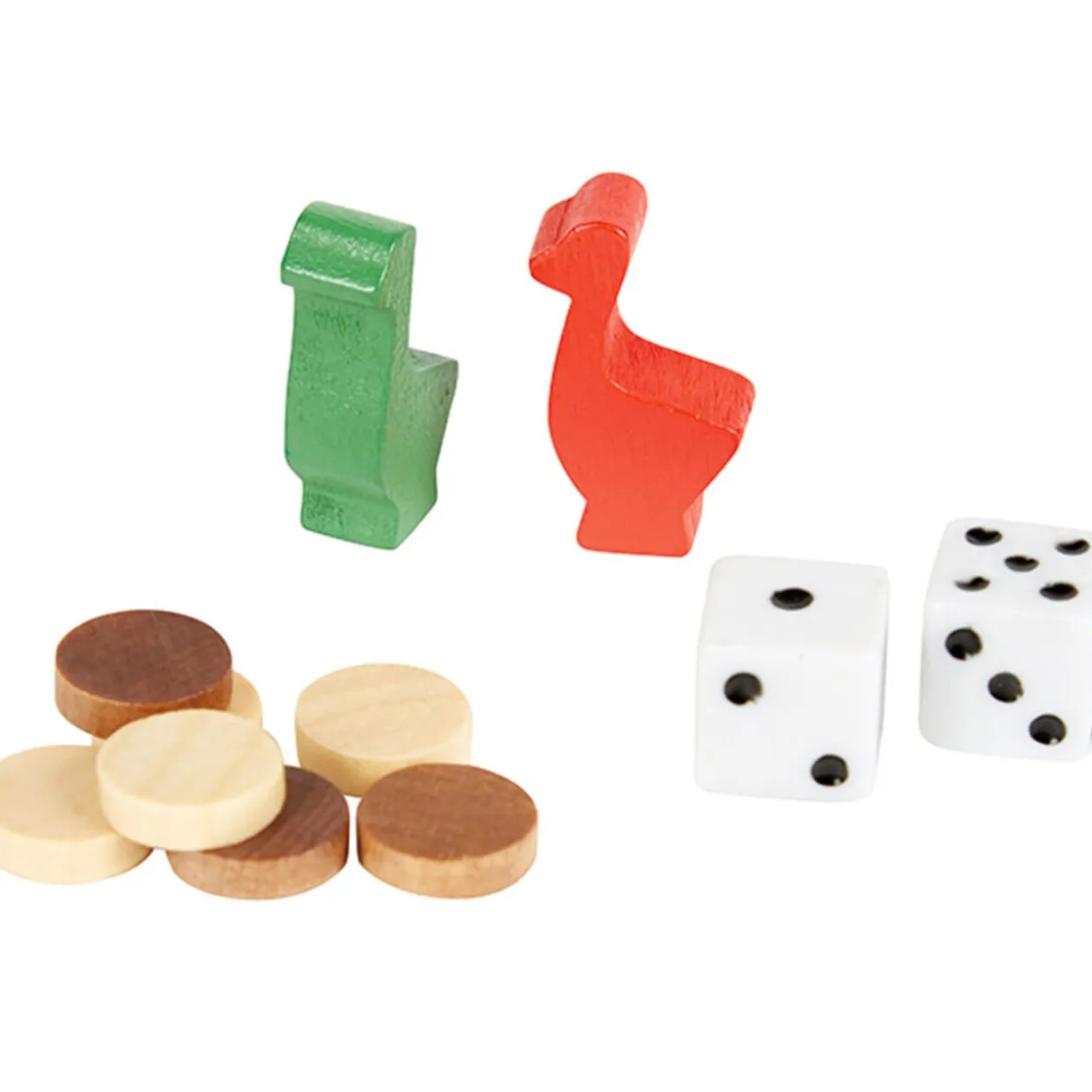 Jeu de société bois 5 en 1