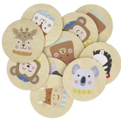 Jeu de société en bois 3en1 loto domino et mémo