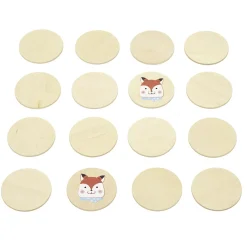 Jeu de société en bois 3en1 loto domino et mémo