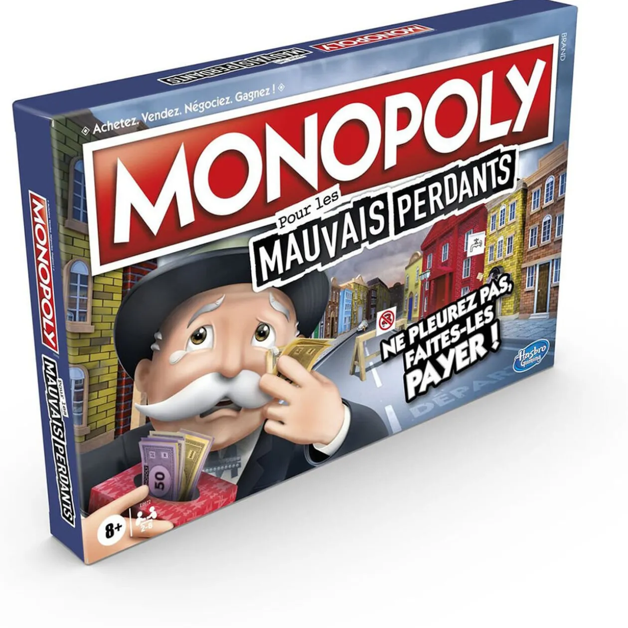 Jeu de société Monopoly mauvais perdant
