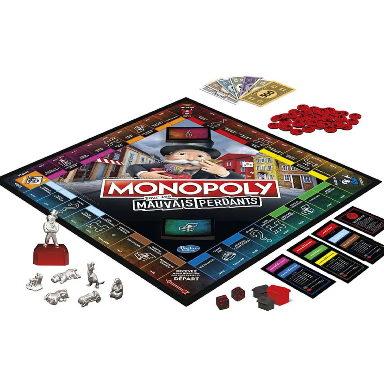 Jeu de société Monopoly mauvais perdant