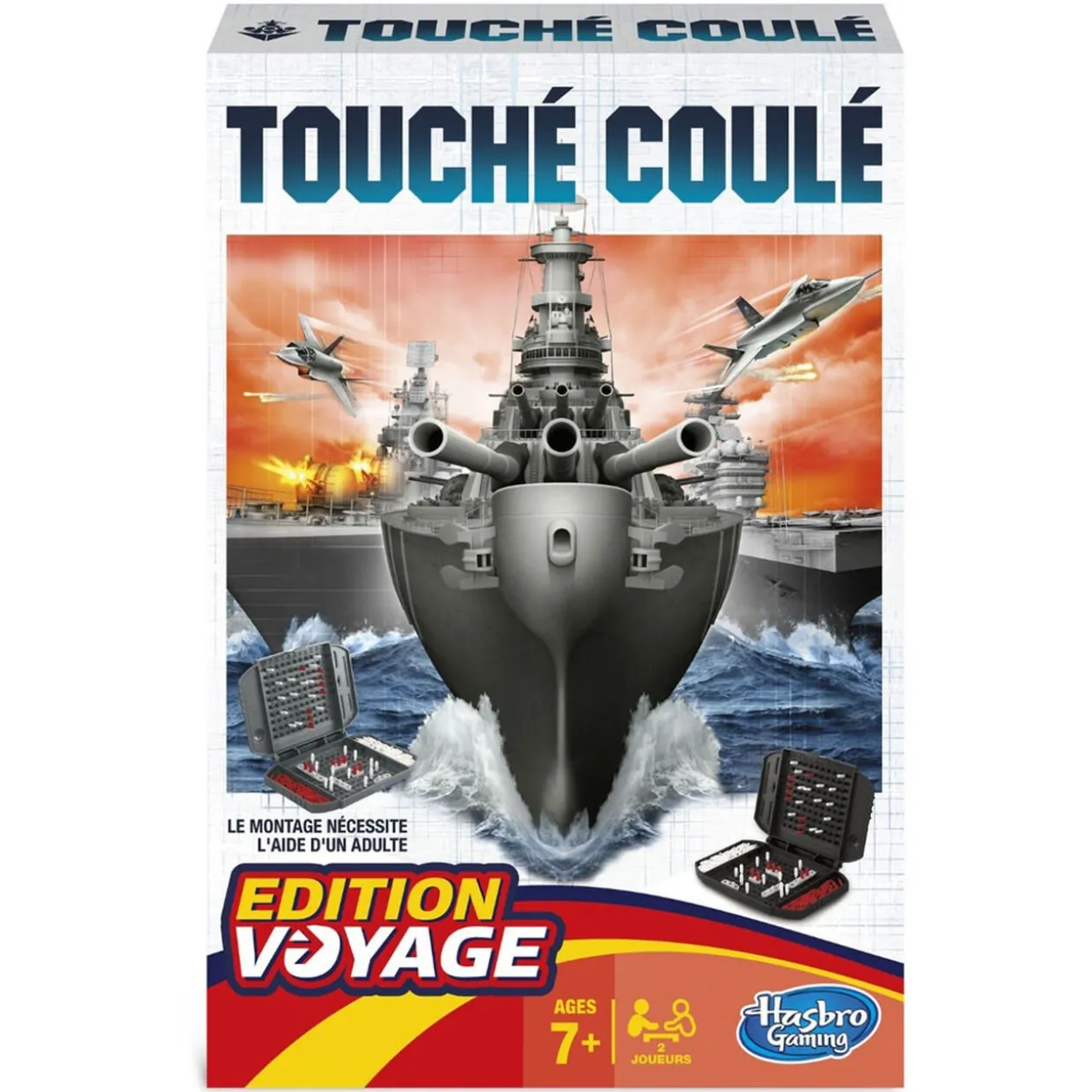 Jeu de société Touché coulé édition de voyage