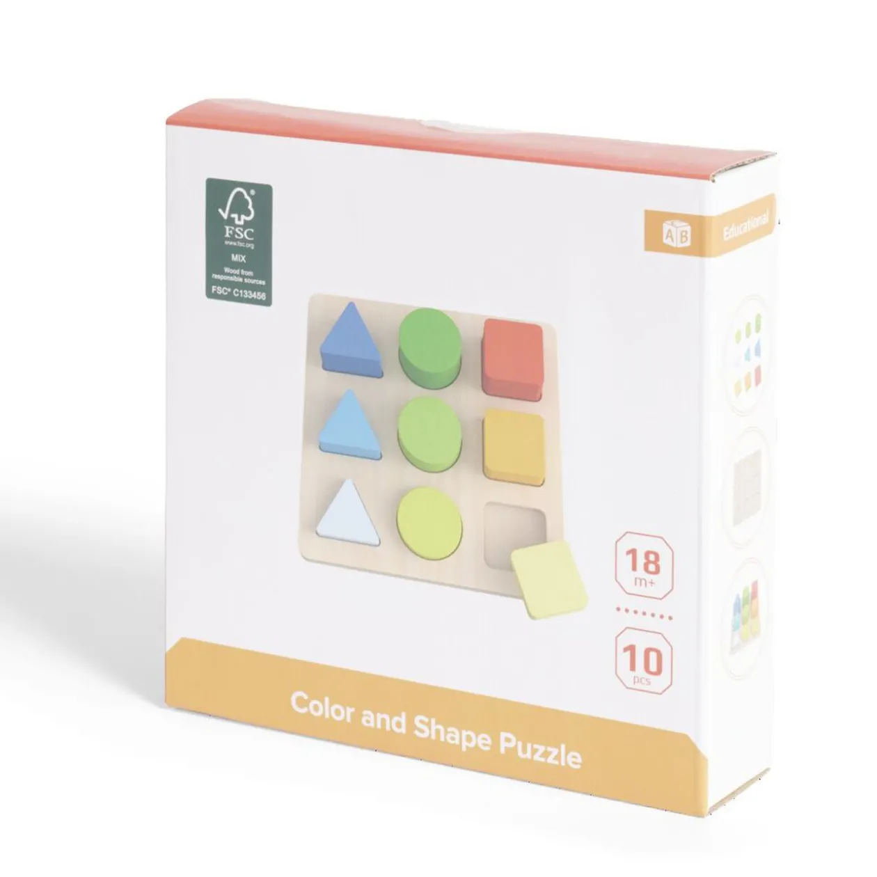 Jeu du tic tac forme en bois