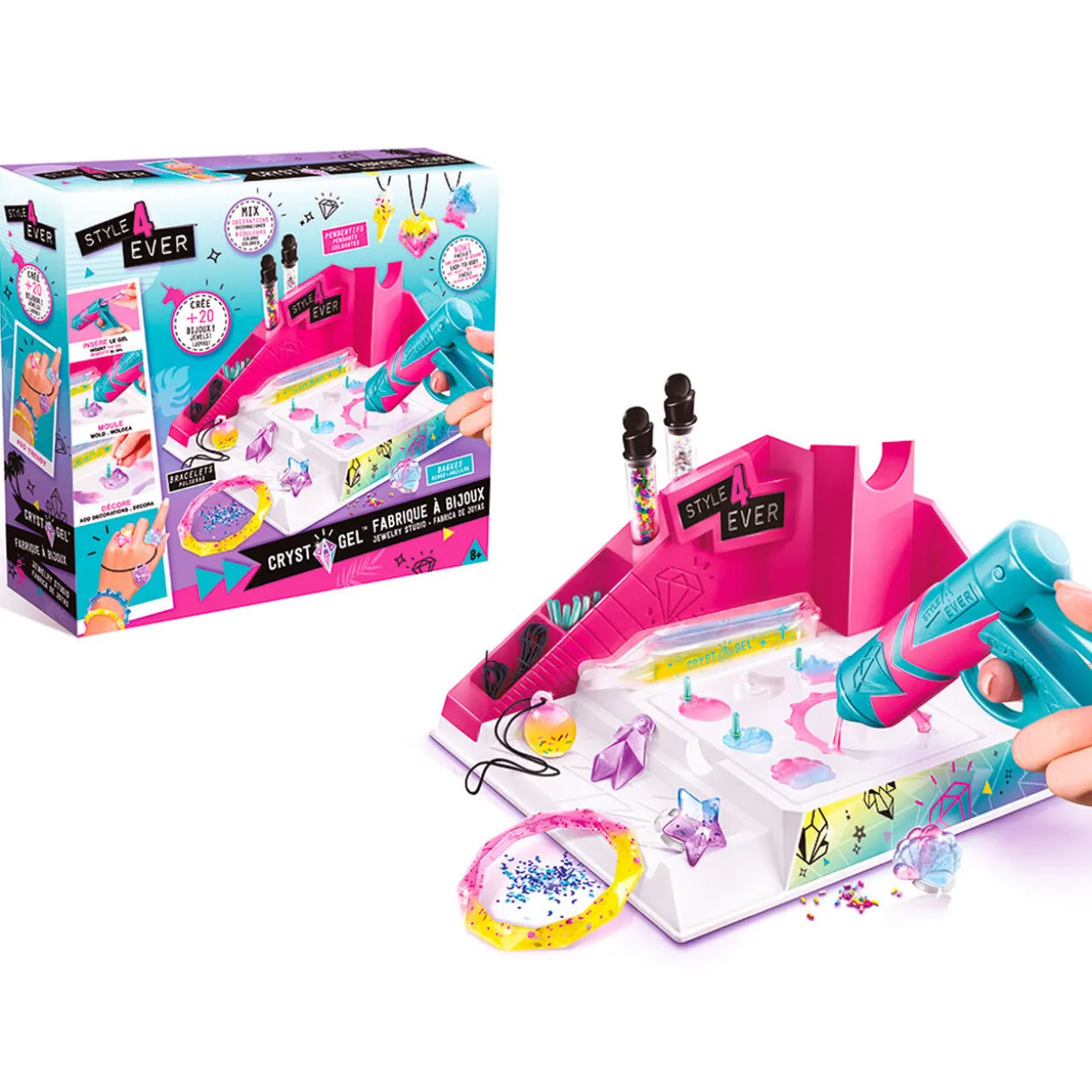 Jeu fabrique à bijoux Crystal gel Style4Ever