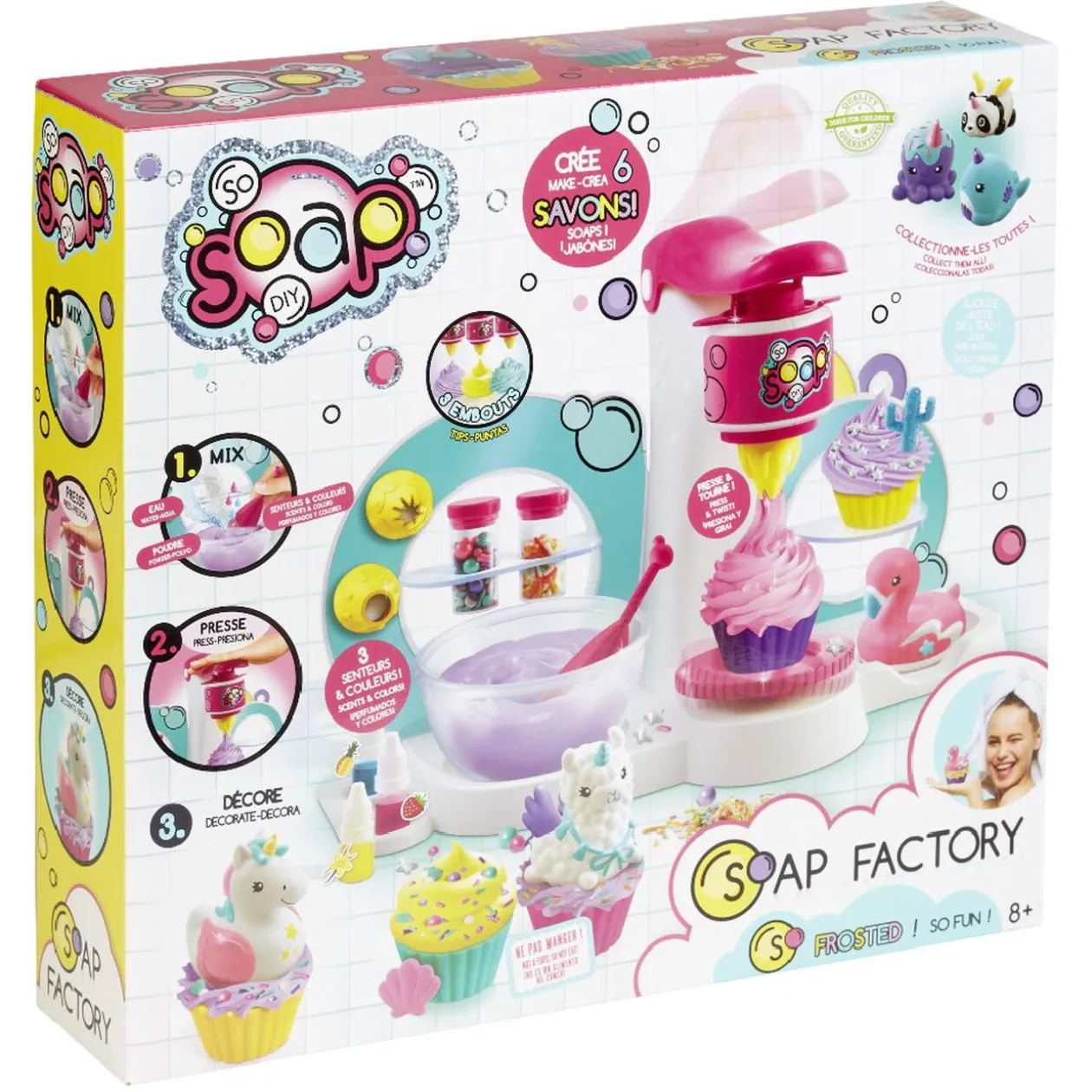 Jeu fabrique de savon forme cupcake So Soap DIY 30 pièces