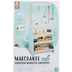 Jeu marchande avec caisse enregistreuse et balance à poids