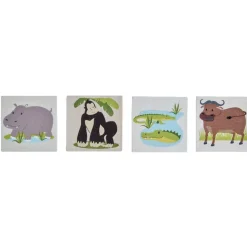 Jeu mémory safari animaux jugle en bois