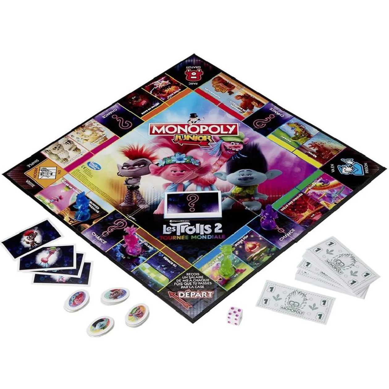 Jeu Monopoly Junior Les Trolls 2 Hasbro Gaming