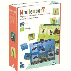 Jeu Montessori tombola des animaux 42 pièces