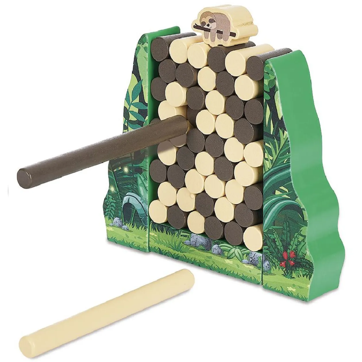Jeu paresseux bois - 56 pièces