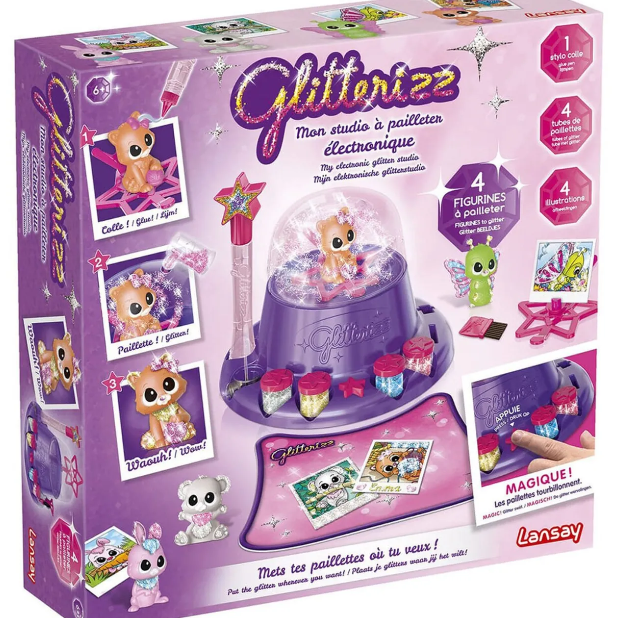 Jeu studio à paillettes électronique Glitterizz