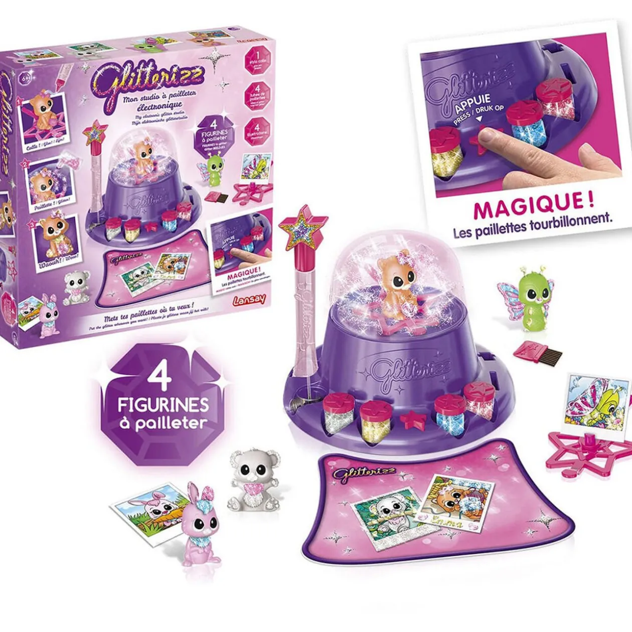 Jeu studio à paillettes électronique Glitterizz