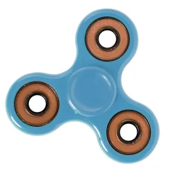Jeu toupie Hand Spinner bleu et gris
