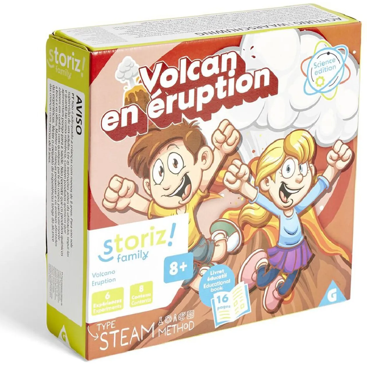 Jeu volcan en éruption