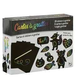 Jeux créatifs x4 slim cartes à gratter attrape rêves sable élastique