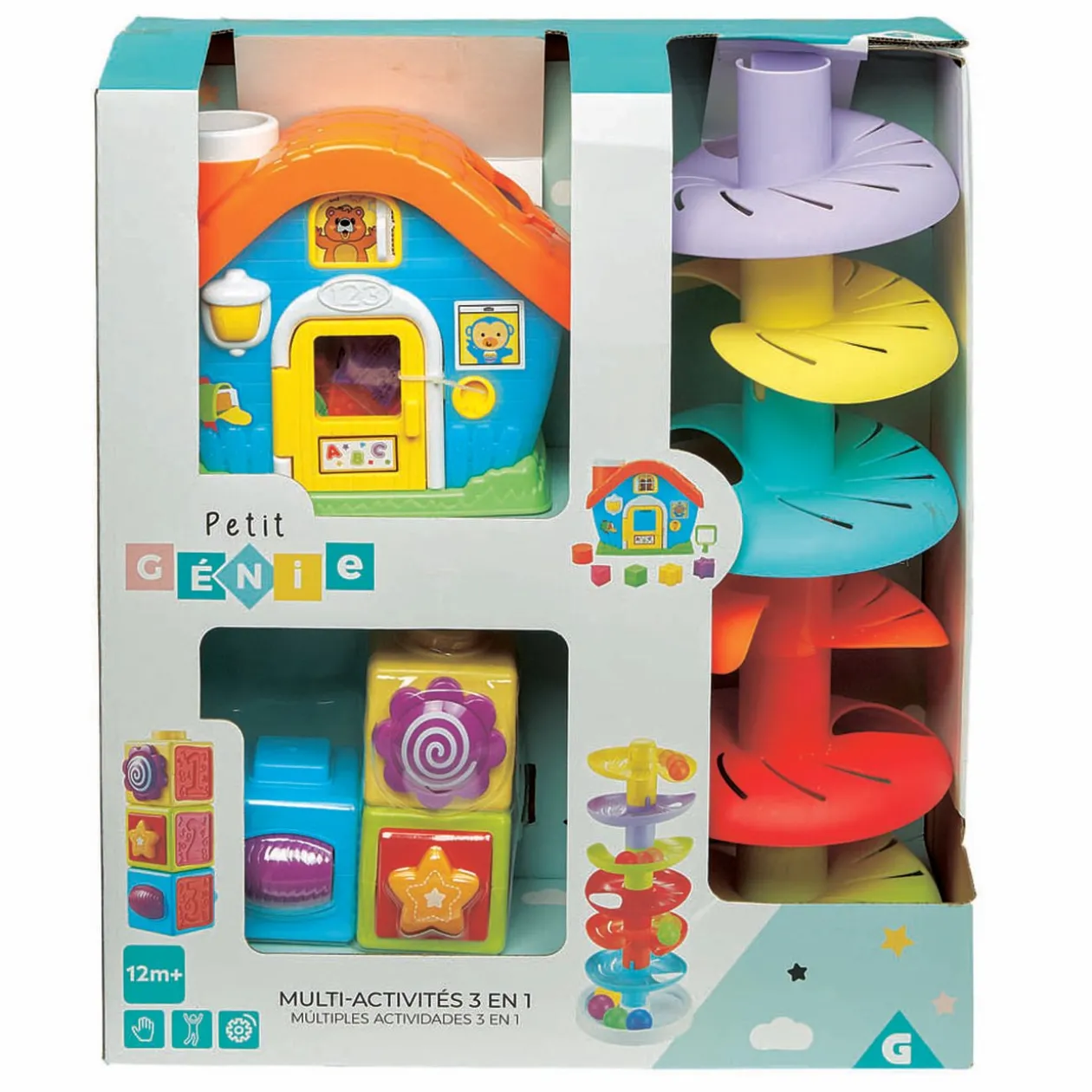 Jeux d'éveil maison multi activités 3en1