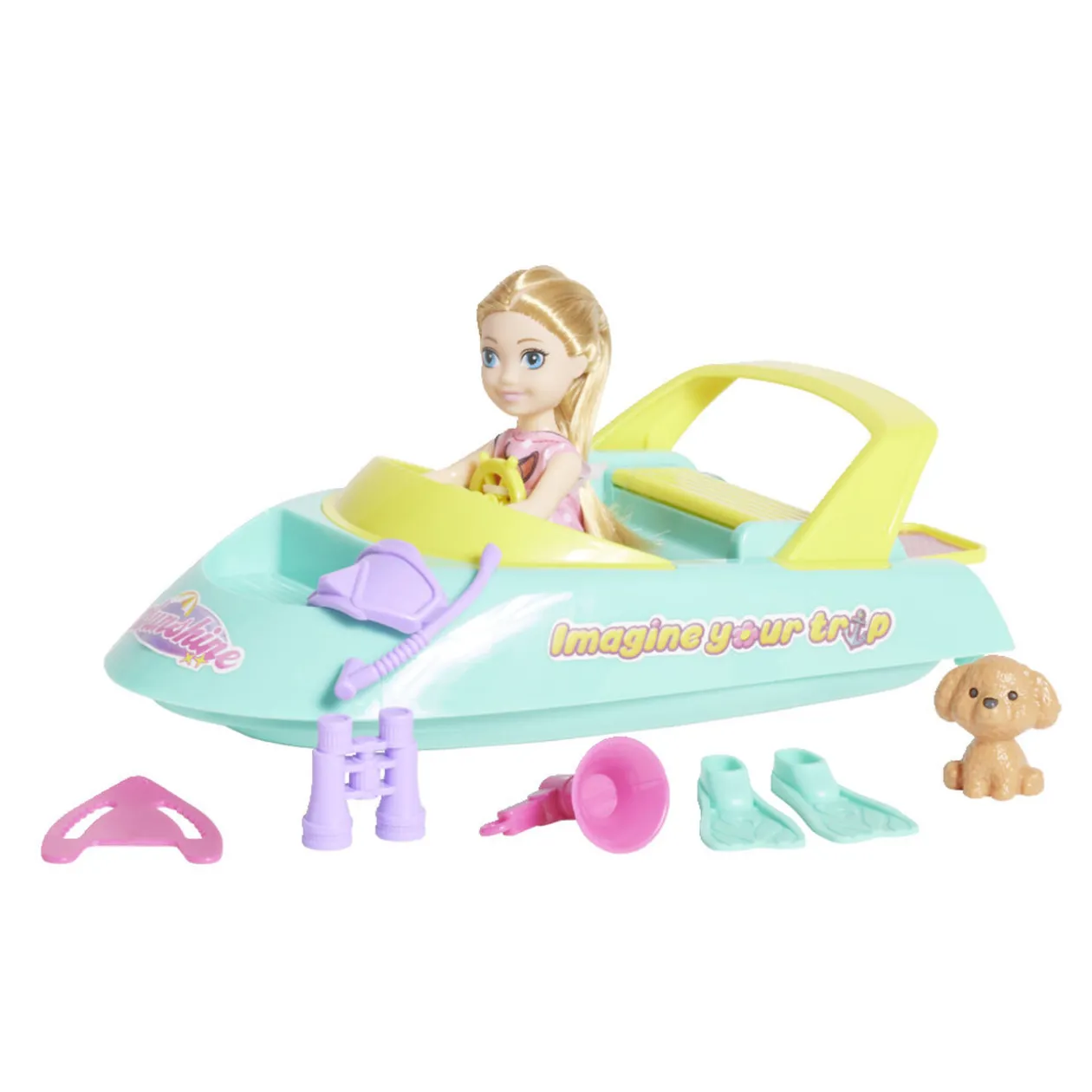 Jouet bateau 9 accessoires