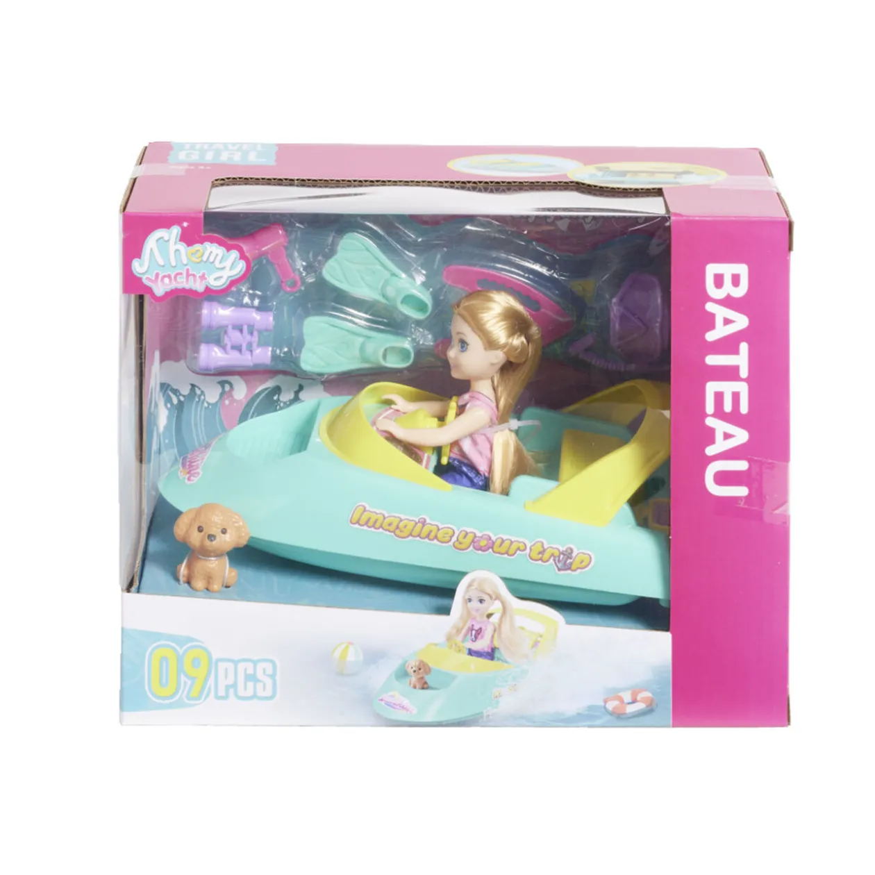 Jouet bateau 9 accessoires