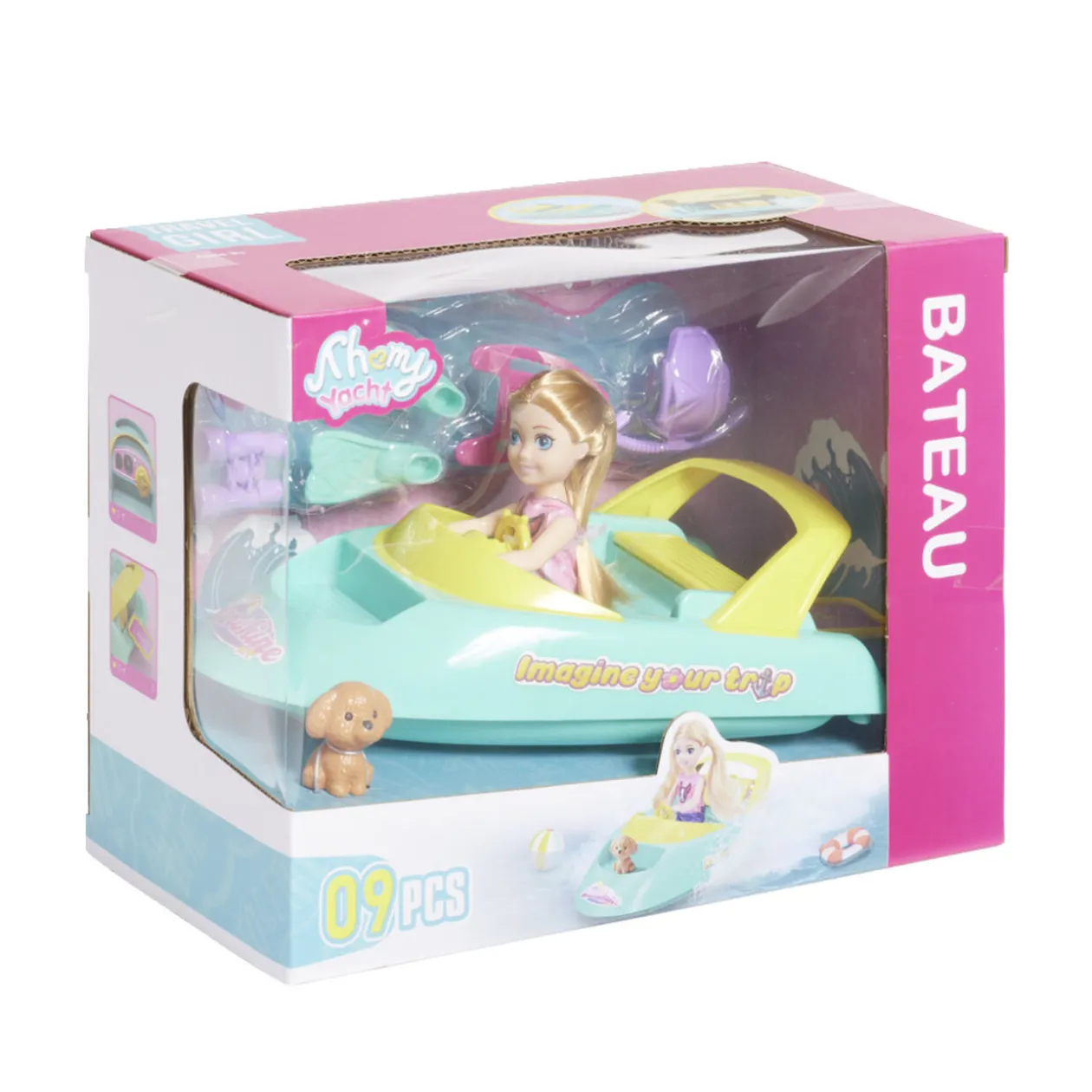 Jouet bateau 9 accessoires