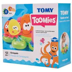 Jouet de bain maman et 8 bébés pieuvres