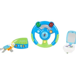 Jouet électronique bleu 1er âge x3