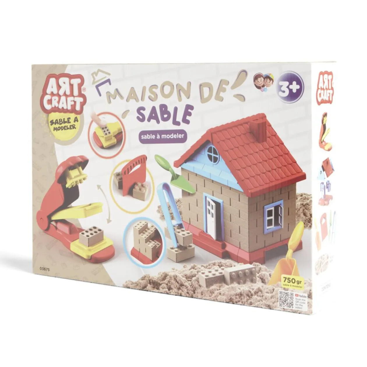 Jouet maison sable magique 37x75xH26cm